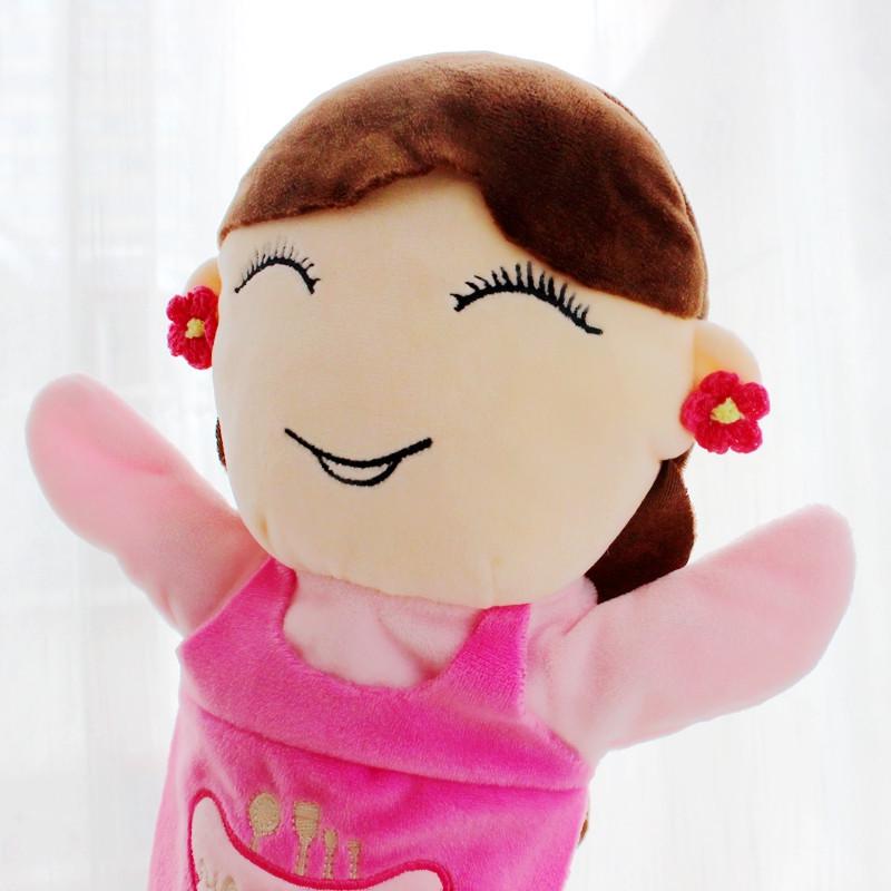 Six-Person Family Hand Puppet Set: Plush Toys for Storytelling & Kindergarten Performances