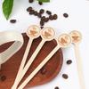 100Pcs Coffee Stirrers-5.9 Inch Natural Wooden Stir Sticks with Round Ends, Disposable Biodegradable Cafe Grade Coffee Stir Sticks Wood Beverage