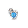 1PC Fashion Moon Ear Cartilage Piercing Earrings Women Stainless Steel Conch Tragus Flower Dinosaur Stud Earrings Body Jewelry
