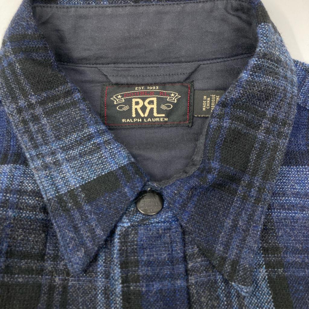 RRL 2022 Double Mackinaw Cruiser Jacket Jacket L blueUsed