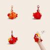 Koi Fish Plush Key Holder With Bubble Motif For Keys And Bag Accessories