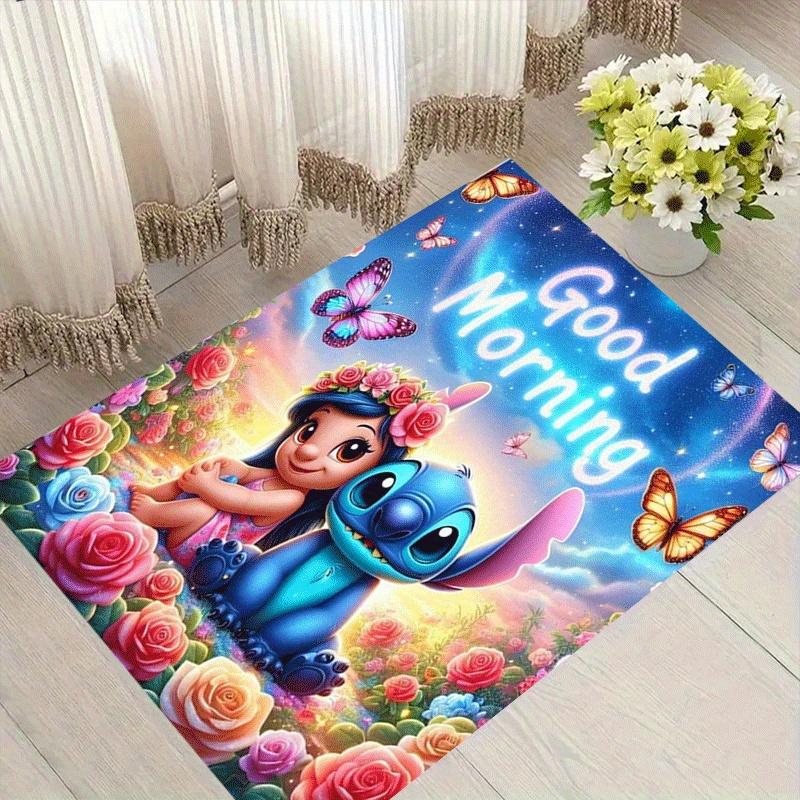 

1pc Stitch Pattern Area Rug Soft Flannel Floor Mat for Living Room,Office,Bedroom and Carpet,Sofa Coffee Table Floor Mat 60cm by 90cm
