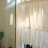 Linen Blending Spliced chiffon Curtains Road Pocket Shade Curtain for Kitchen Bedroom Living Room Bay Window Cabinet Curtain