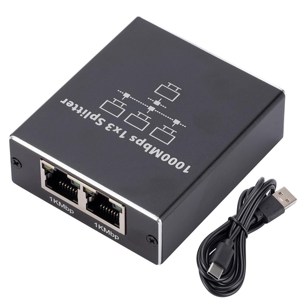 

Ethernet Splitter 1 To 3/4 Network Connector Gigabit Ethernet Splitter 1000Mbps RJ45 LAN Network Extension Adapter for Router