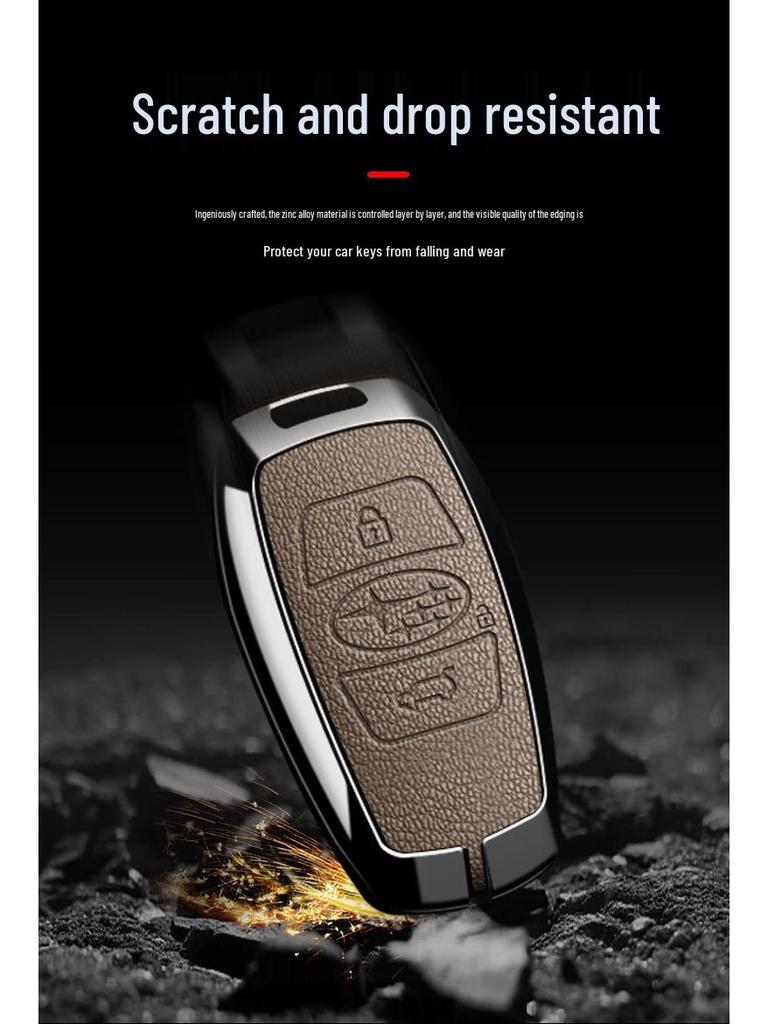 Subaru Key Case: Full Coverage Protective Shell for Forester, Outback, BRZ, Legacy, XV with Metal Buckle