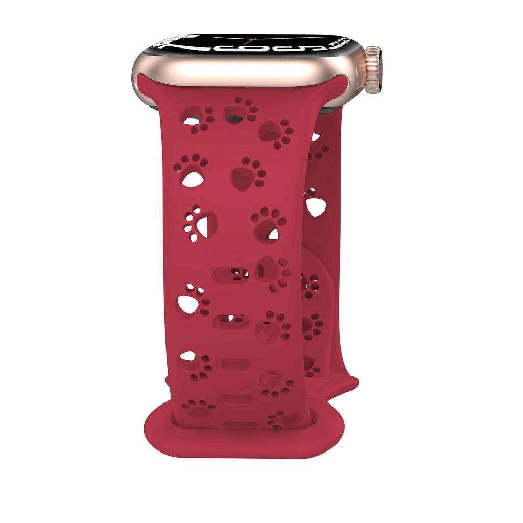 Classic Dog Paw Silicone Strap For Apple Watch Band 44mm 40mm Correa 38 42mm bracelet iwatch Series ultra 8 7 SE 6 5 4 3 49mm 45 mm 41mm