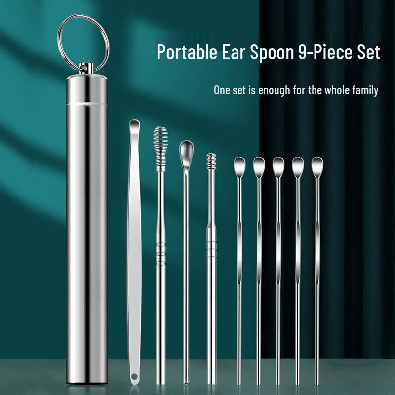 9-Piece Earwax Removal Tool Kit with Storage Case