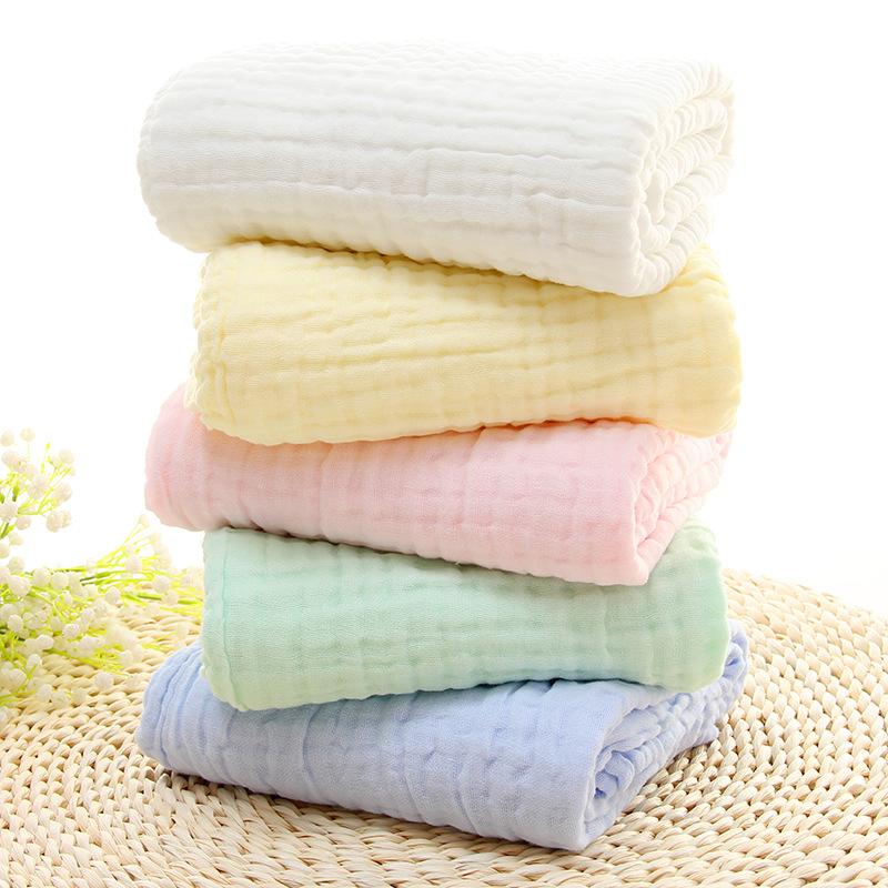 Six Layers Cotton Gauze Baby Bath Towel Soft Absorbent Muslin Receiving Blanket