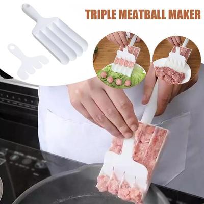 Mutfak Aletleri Yemek Pişirme Sosis Yapıcı Plastik Köfte Balık Kaşığı Top Seti Et Ağzı Makinesi F E0B3