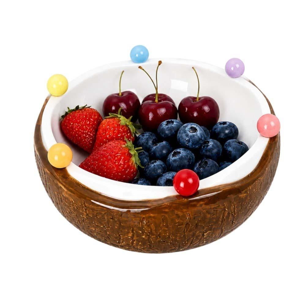 Decoration Coconut Fruit Serving Plate Snack Plate Fruit Storage Tray Household Use