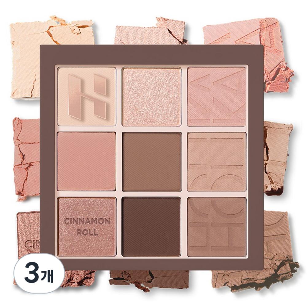 Holika Holika My Fave Mood Eye Palette 16 Cinnamon Roll 3 Pcs