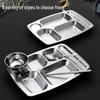 304 Stainless Steel Divided Lunch Tray