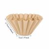100 Pcs Durable 185mm Coffee Filter Paper Round Shape Flat Bottom Disposable Coffee Strainer Paper Filter Home Use