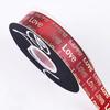 Valentine's Day 2.5cm Gold Stamping English Love Ribbon Bouquet Flower Packaging Gift Ribbon