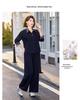Mom's Spring Casual Korean Style Two-Piece Suit: Fashionable Age-Reducing Shirt and Jacket Set for Middle-Aged & Elderly Women