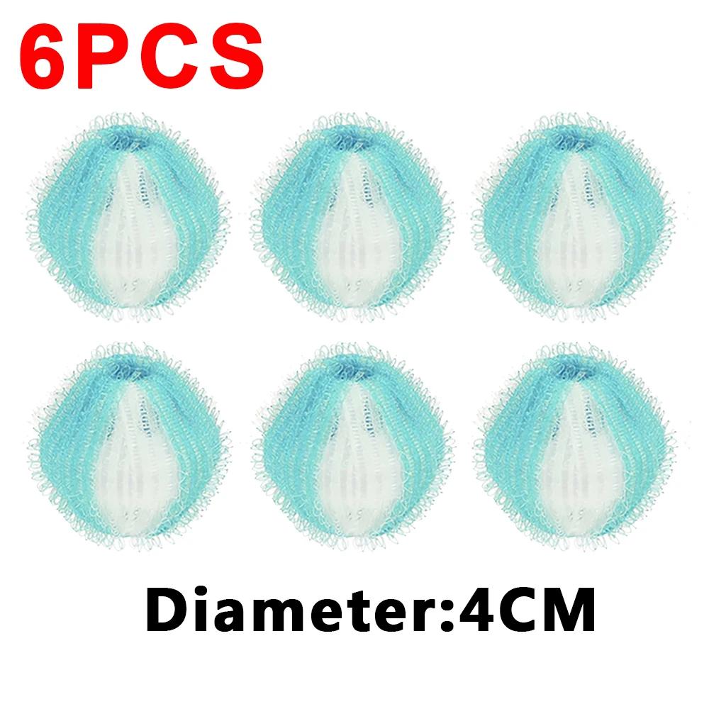 6/1pcs Washing Machine Filter Floating Lint Hair Remover Catcher Reusable Laundry Balls Dirty Collection Fluff Cleaning Balls