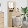 Bedroom Dressing Table Sonoma Oak 80 x 39.6 x 135 cm