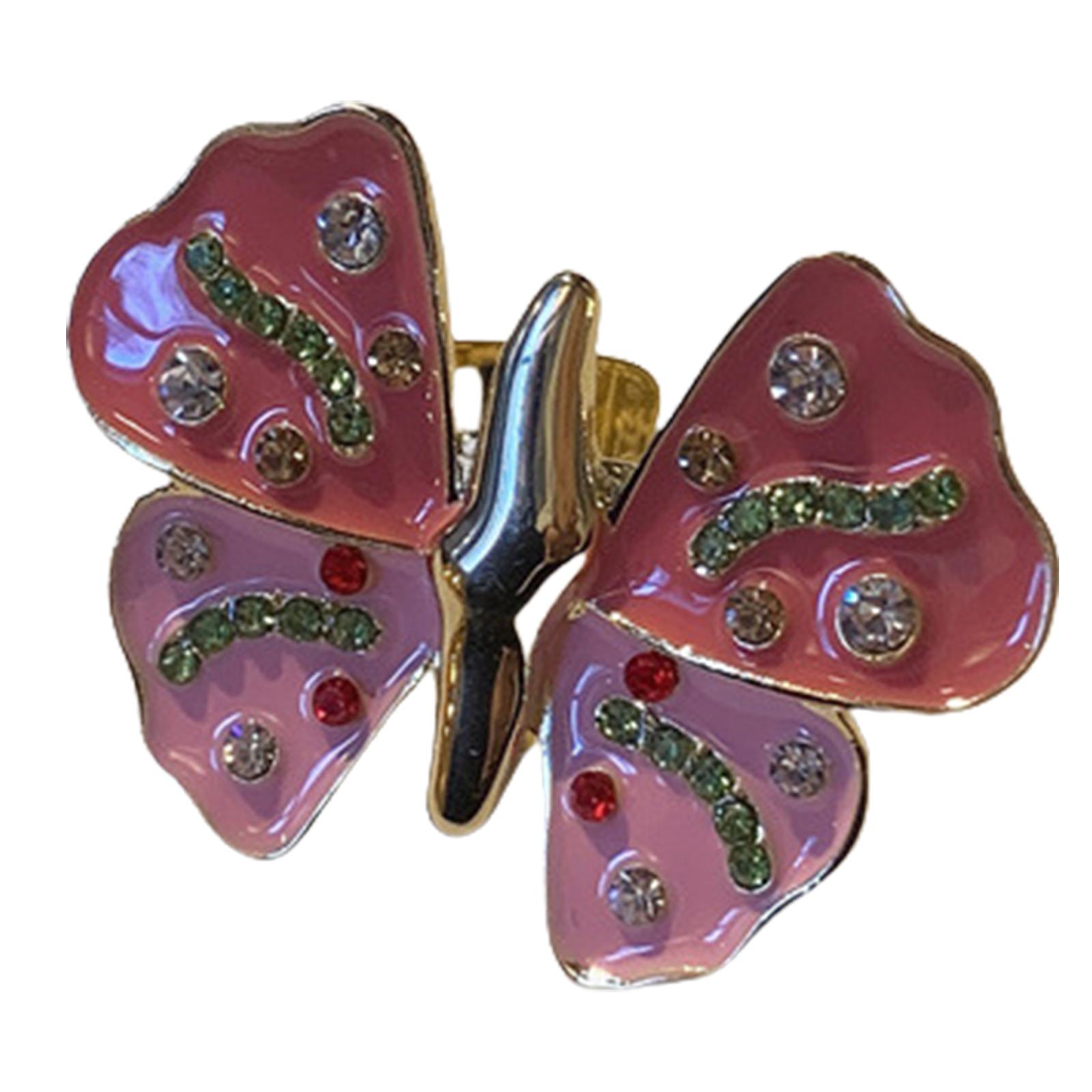 

Кольцо из сплава в ретро-стиле с деталями из стразов, ручной работы, модный аксессуар для элегантного вечернего наряда A