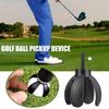 Recuperator Mini Petală Mingi de Golf, Prăjitor cu 4 Gheare pentru Mingi de Golf, Instrument de Ridicare cu Ventuză pentru Mânerul Putter-ului cu Șurub, Accesorii de Golf