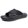 Fashion 2025 Casual Style Sandals Men Retro Hook & Loop Beach Slides Eco-Friendly Chunky Sole Outdoor Shoes with Arch Support & Non-Slip