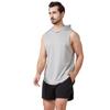 Men's Summer Quick-Dry Hooded Sports Vest - Casual, Breathable, European & American Style for Outdoor Running & Fitness