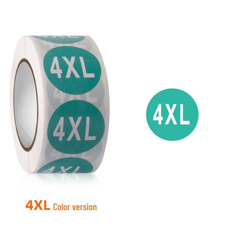 Self-Adhesive Round Size Stickers for Apparel & Footwear