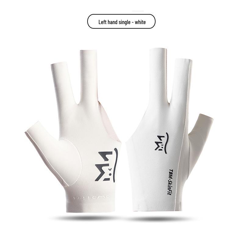 Seamless Color Block Billiard Glove, Left Hand, Breathable & Elastic