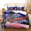 Cityscapes King Queen Duvet Cover Tall Buildings Landscape Bedding Set Busy Traffic View Quilt Cover Polyester Comforter Cover
