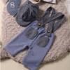 Suspender Romper Newborn Photography Outfit Newsboy Hat Baby Romper Set  Baby Photo Shoot
