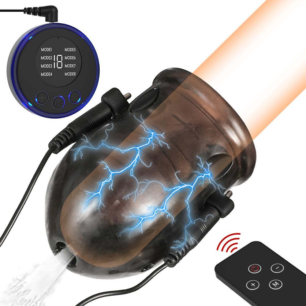 Electro Shock Penis Ring Electric Penis Enlarger Massage Penis Ring Adult Themed Toys Electrocal Stimulate Sex Toys For Men