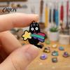 Long-lasting Brooch Black Cat Themed Brooch, Anti-Rust Lightweight Lapel Pin, Cartoon Jewelry Accessories for Clothing Bag Decoration Party