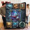 SciFi Scorpion Compilation 2D Flat Pattern Flannel Blanket, High quality All Seasons, Home Decor, Warmth and Comfort, Perfect for Christmas Gifts.