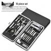 Nail Clipper and Pedicure Set: Ear Pick, Scissors, Tweezers, Slanted Edge Pliers, Knife