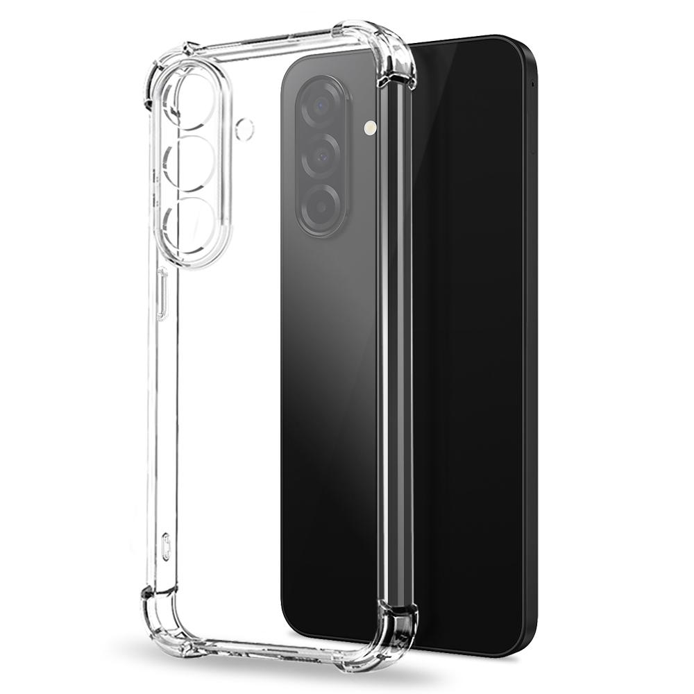 

NORTHJO For Samsung Galaxy A26 5G Clear Phone Case Four Corner Shockproof TPU Cover with Tempered Glass As Shown A