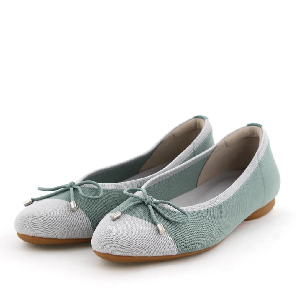 Himiko NICAL Ribbon Ballet Knit Pumps, 554101 Green 235