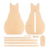 1set Acrylic Design Template For Cutting & Sewing Leather Cat Bag, DIY Making Leather Messenger Bag Transparent Acrylic Pattern
