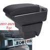 For Seat Ibiza Armrest Box For Seat Ibiza 6j MK4 IV 6L Car Armrest 2018-2025 Storage Box Retrofit parts Interior Car Accessories