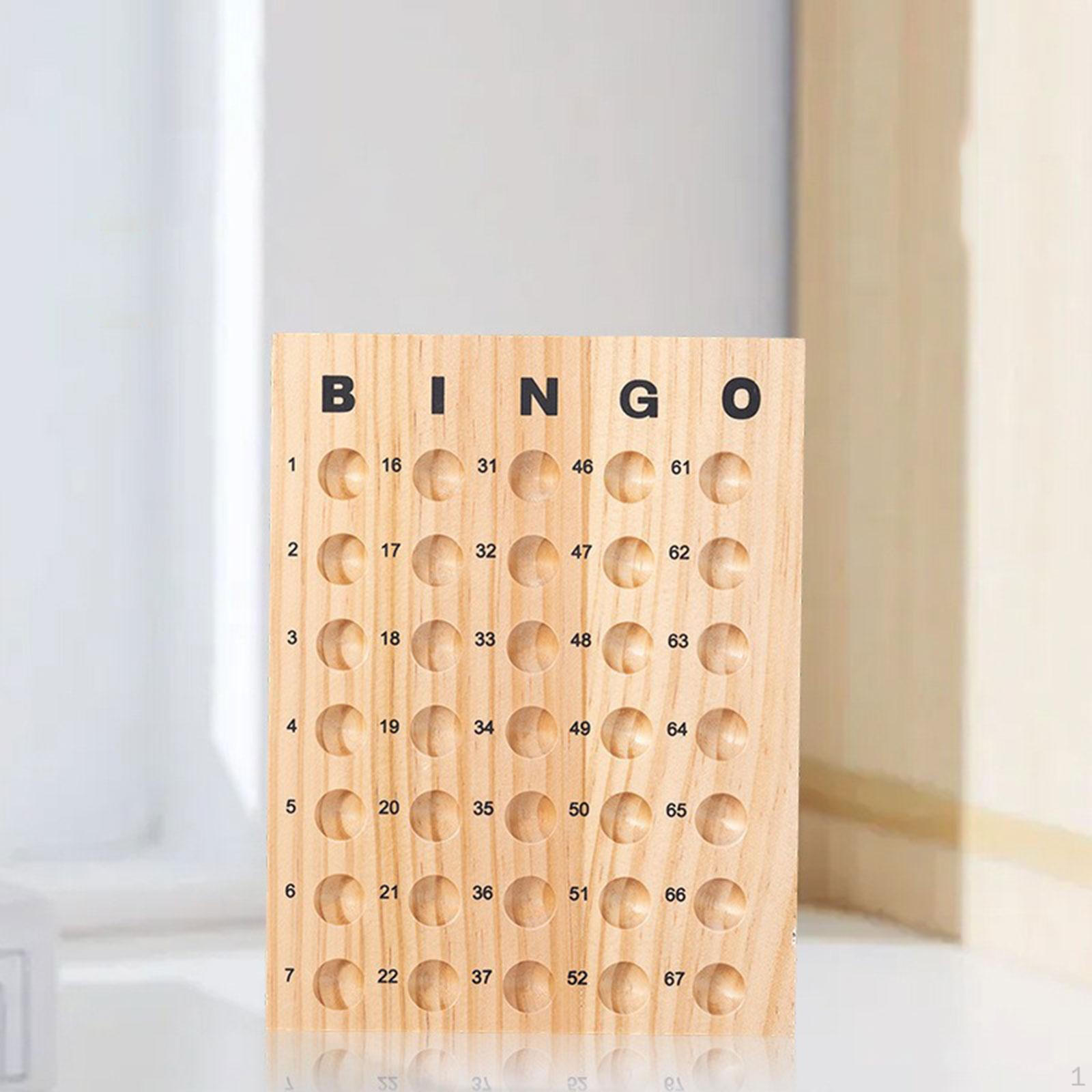 

Wooden Bingo Masterboard Professinal Fun Durability Educational Toy Professional Foldable