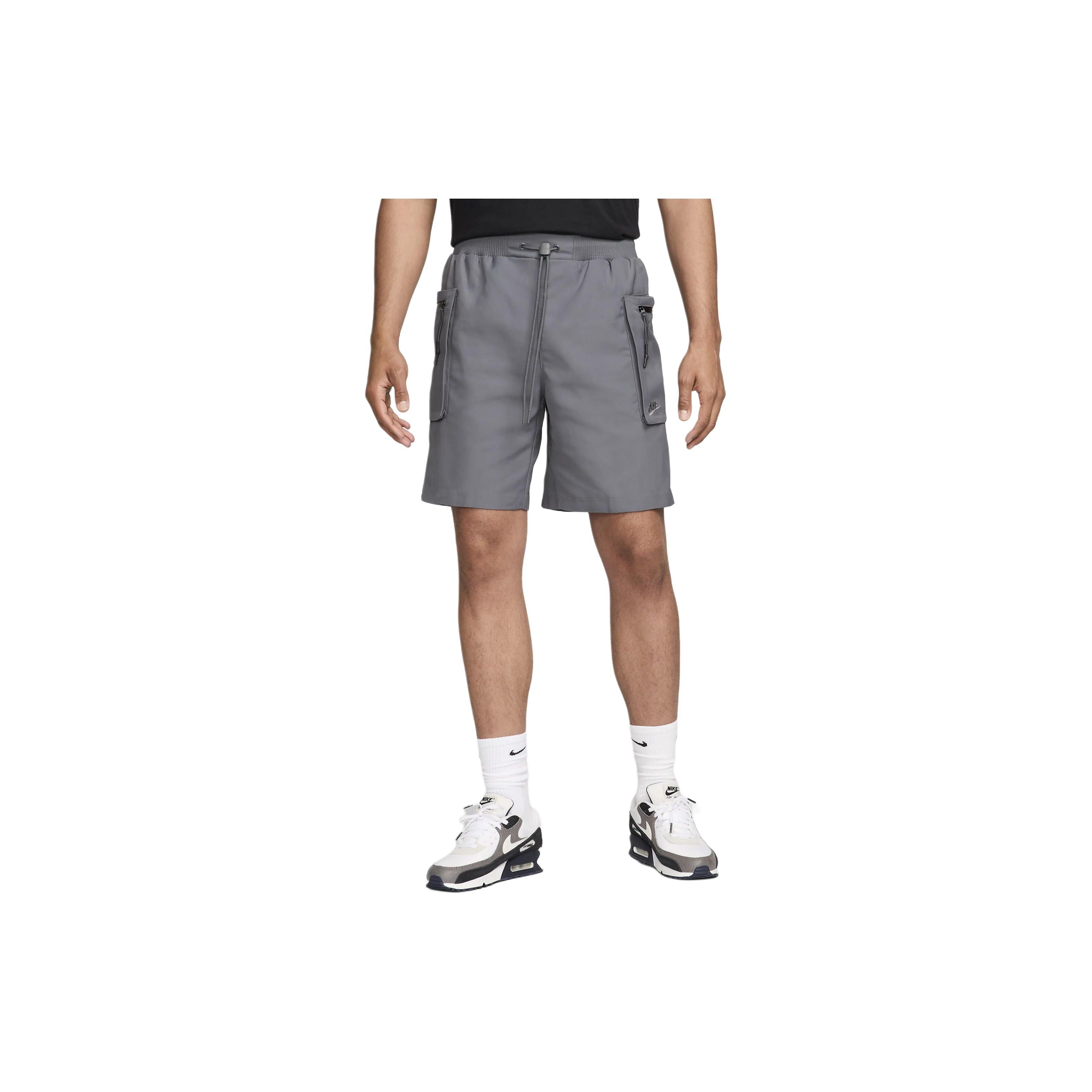Nike Sportswear Tech Pack Solid Color Logo Embroidered Woven Casual Shorts Men shorts Iron-Gray FB7528-068 M