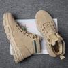 Winter High-top Cotton Shoes, New Velvet Warm Fashion, Black Martin Boots, Lace-up Casual Single Shoes for Men