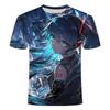 Summer 2025 T-shirt Anime Chuyin Series Future Short Sleeve Top 3D Printing Round Neck Children's Fashion for Children