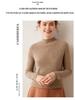 Women's Soft Cashmere Half-High Neck Knitwear - Cozy, Commuting, Daily Wear, Perfect for Layering.