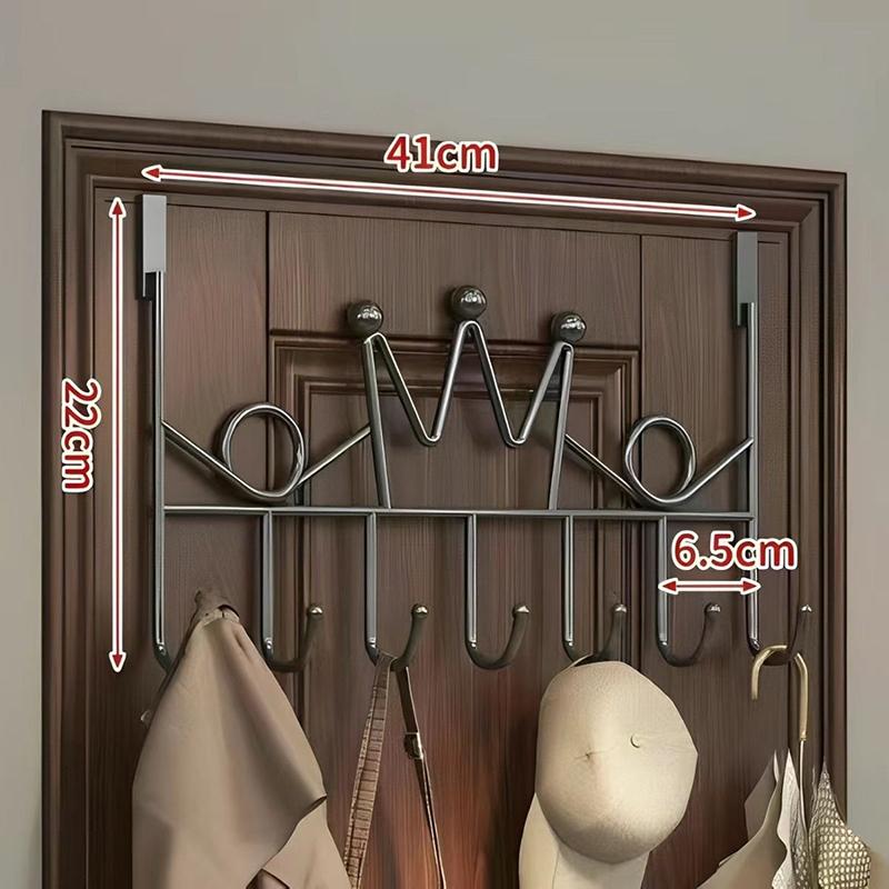 

Дверной крючок без сверления Многофункциональное настенное хранение Спальня Одежда Пальто Крючок Вешалка Крючок для входной двери Вешалка для одежды