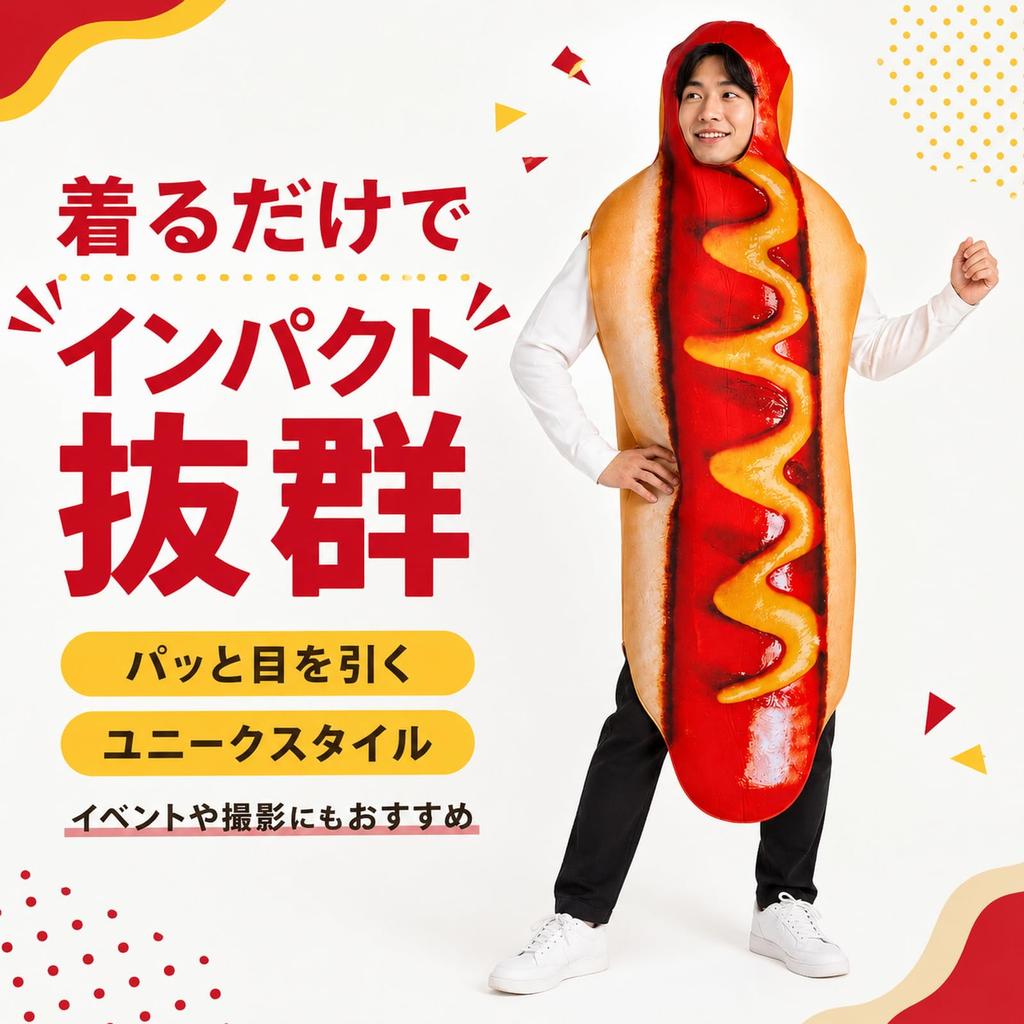 [Maazusa] Hot Dog Costume Halloween Cosplay Food Outfit Mascot Pea & Hot Dog Fancy Dress Funny Adult Unisex Halloween Christmas