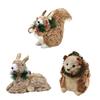 3D Wildlife Hanging Ornament 3D Wildlife Christmas Ornament Dispaly Animals for Festival Tree Decorating