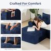 132 Giant U-Shaped Modular Sectional Couch Modern Boneless Couch for Living Room Sofa in A Box Oversized Sofa Sleeper with Deep