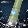 High Power LED Flashlight Type-C Charging Built-in Battery USB Charging Flashlight 3 Modes White Light Powered Flashlights