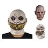 Scary Realistic Emulsion Halloween Headgear Pointy Teeth Split Mouth Horror Face Cover for Home