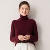 Le Ka Sha Women's 100% Pure Cashmere Turtleneck Pullover, Autumn/Winter 2026, Rolled Edge, 12-Gauge Knit Base Layer.