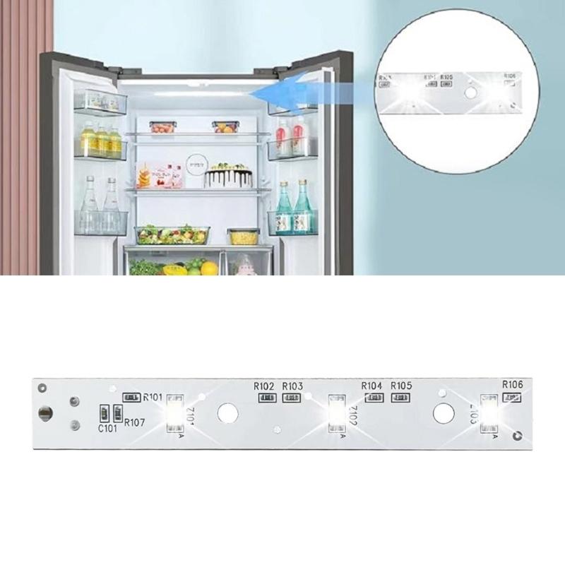 2pcs Refrigerator LED Light Board for WR55X26671 AP6035586 4468532 EAP11767930 PS11767930 CZS22MSKEHSS Easy Installation